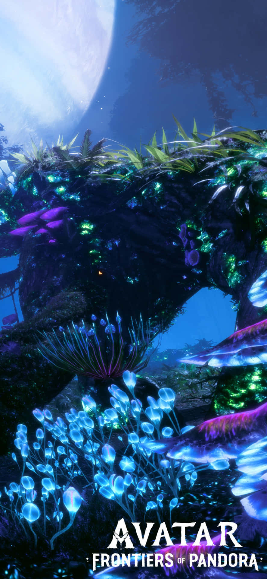 Enjoy The Beauty Of Pandora Aboard The Avatar Riding Through The Hallelujah Mountains Background