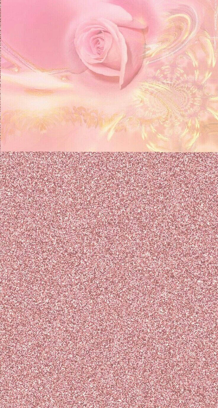 Enjoy The Beauty Of Rose Gold In This Sparkly Image. Background