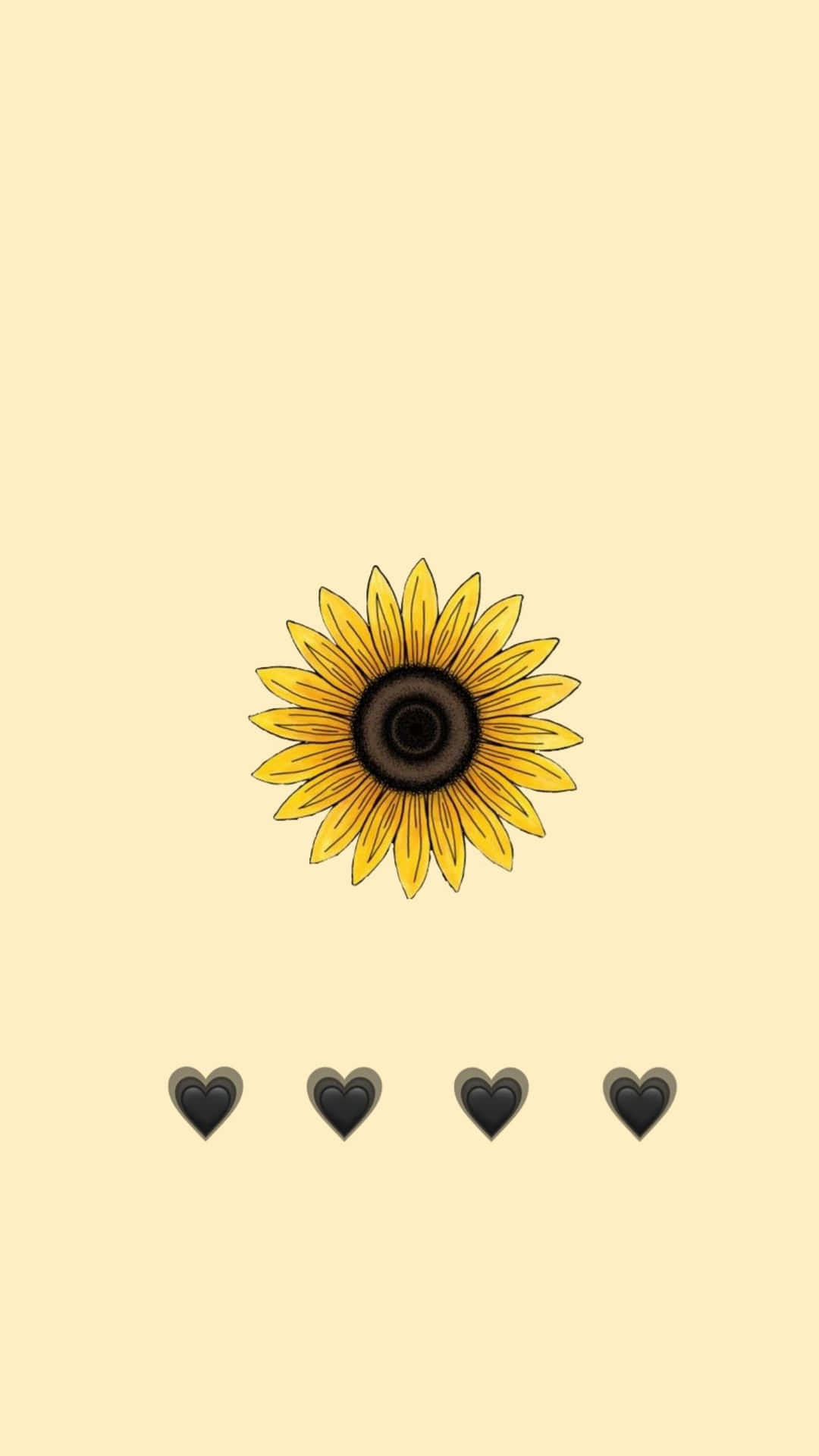 Enjoy The Beauty Of Sunflowers With This Aesthetic Iphone Wallpaper. Background