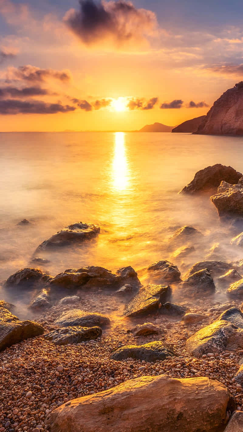 Enjoy The Beauty Of Sunrise While Using Your Iphone Background