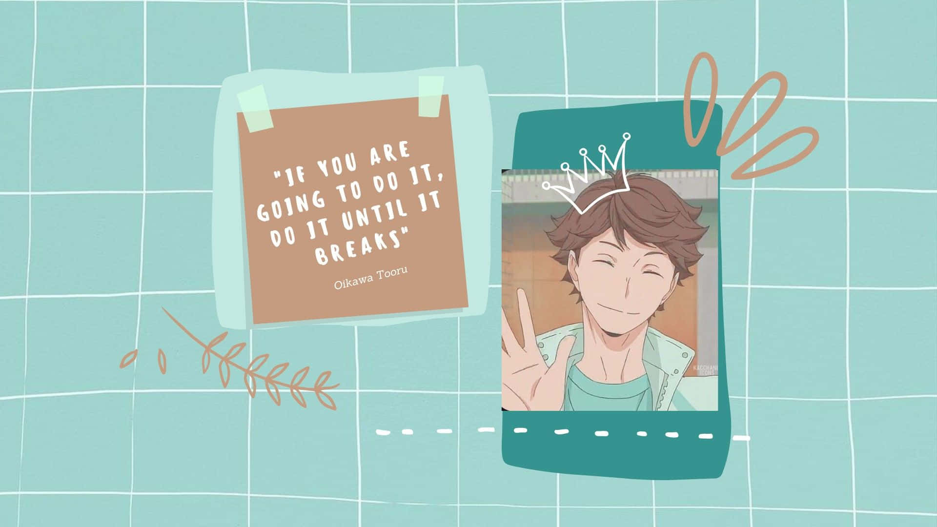 Enjoy The Beauty Of The Gameplay With Haikyuu Aesthetic Desktop Background