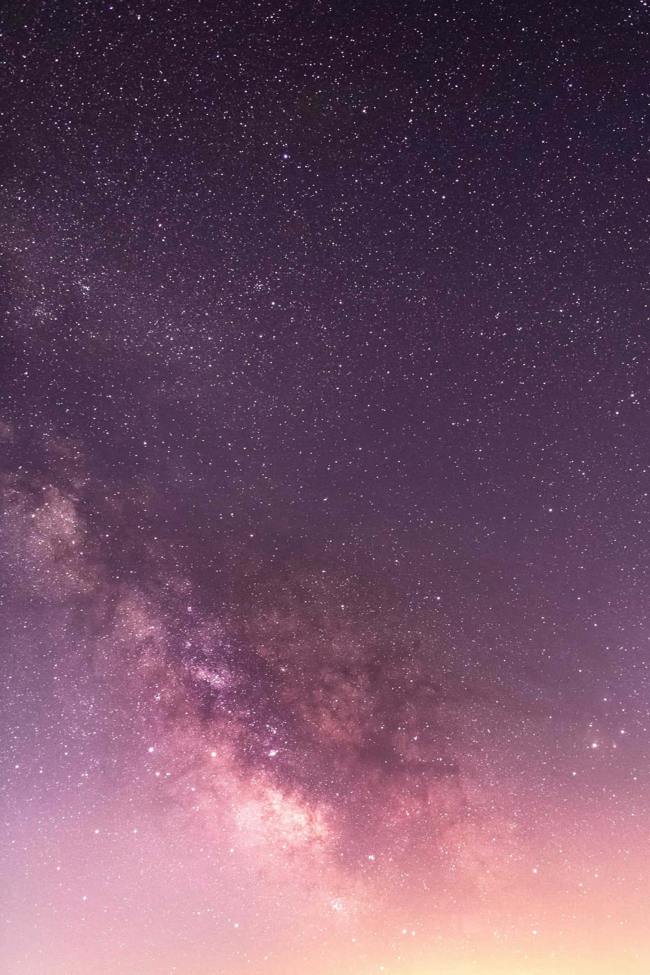 Enjoy The Beauty Of The Night Sky With This Moon And Stars Themed Iphone Wallpaper. Background