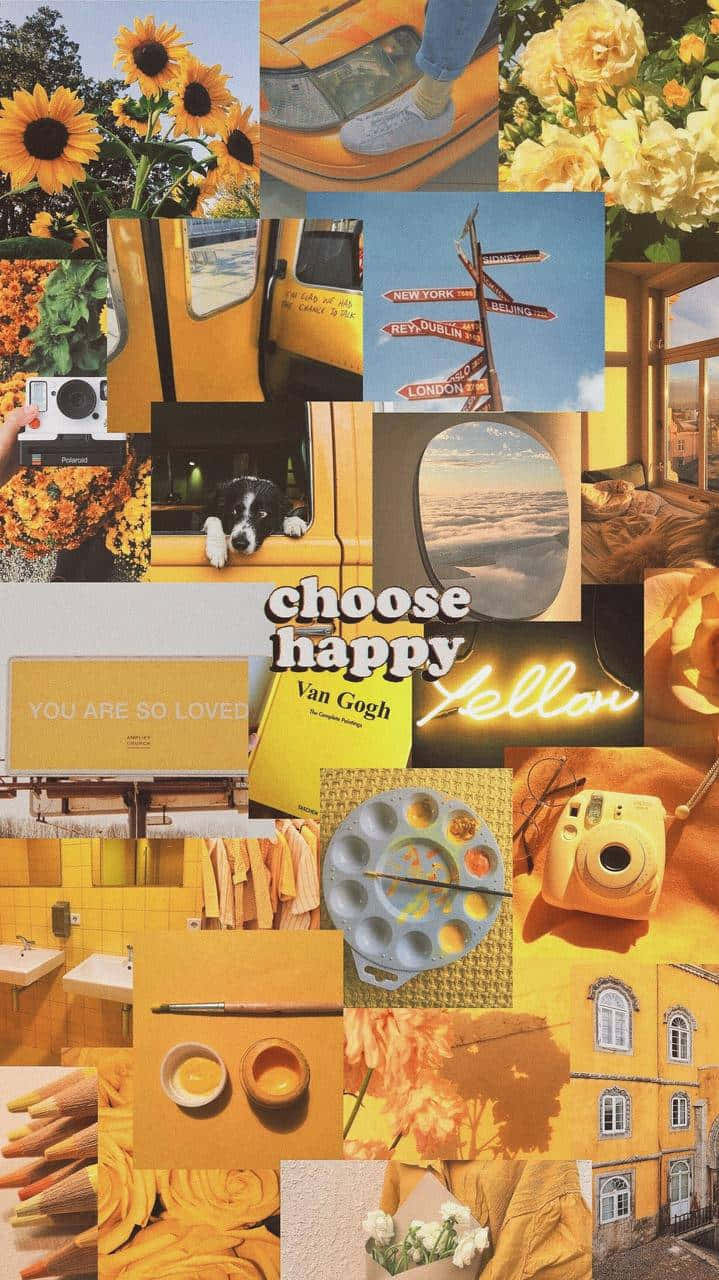Enjoy The Beauty Of The Past With This Stunning Vintage Collage. Background