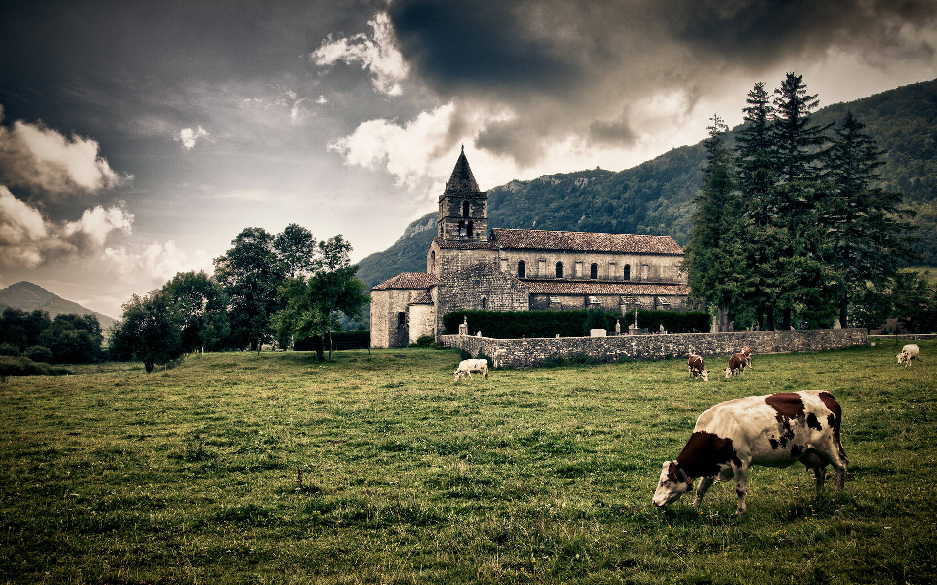 Enjoy The Beauty Of The Rural Landscape Background