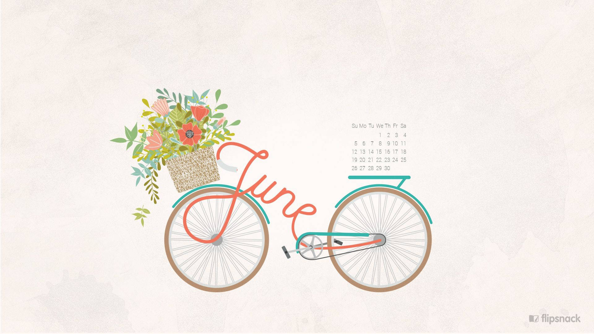 Enjoy The Best Of Summer On Bicycle Background