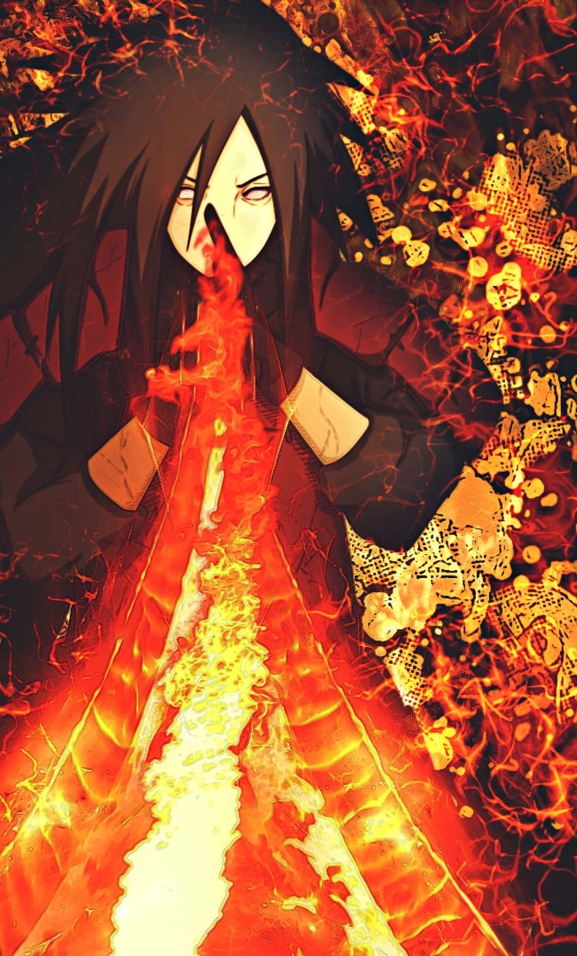 Enjoy The Best Of Technology With The Madara Iphone Background