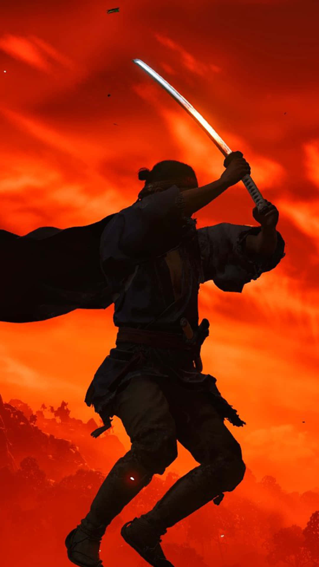 Enjoy The Breathtaking Visuals Of Ghost Of Tsushima On Your Iphone! Background