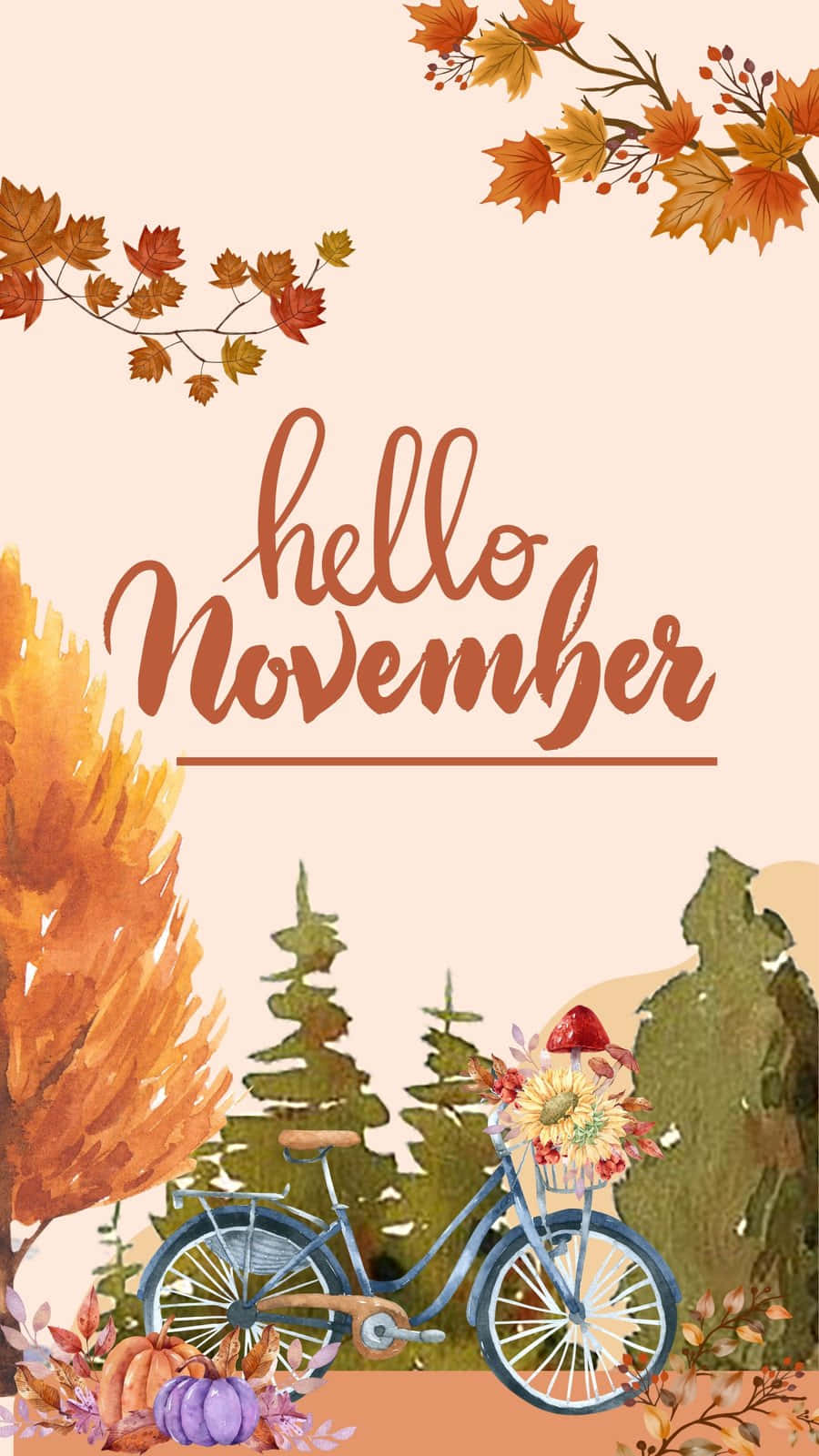 Enjoy The Changing Season With Aesthetic November! Background