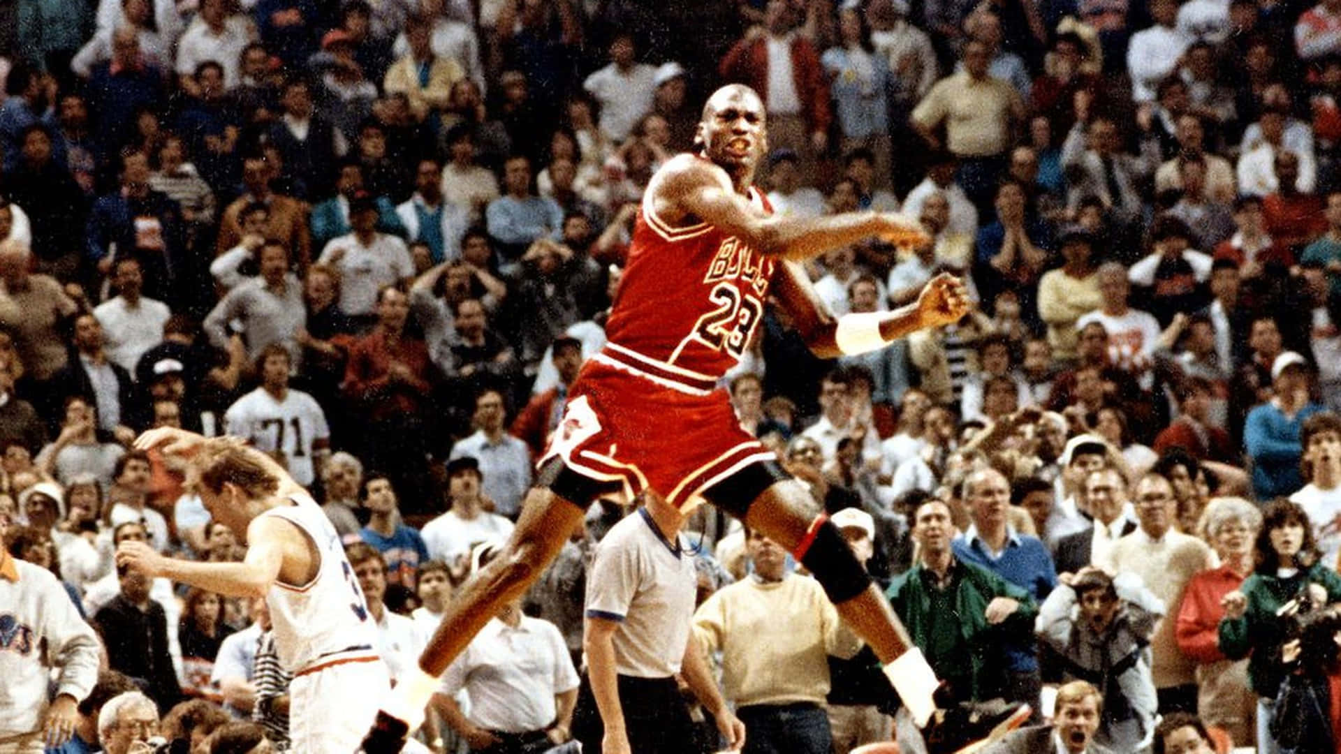 Enjoy The Classic Style Of The Michael Jordan Jersey Background