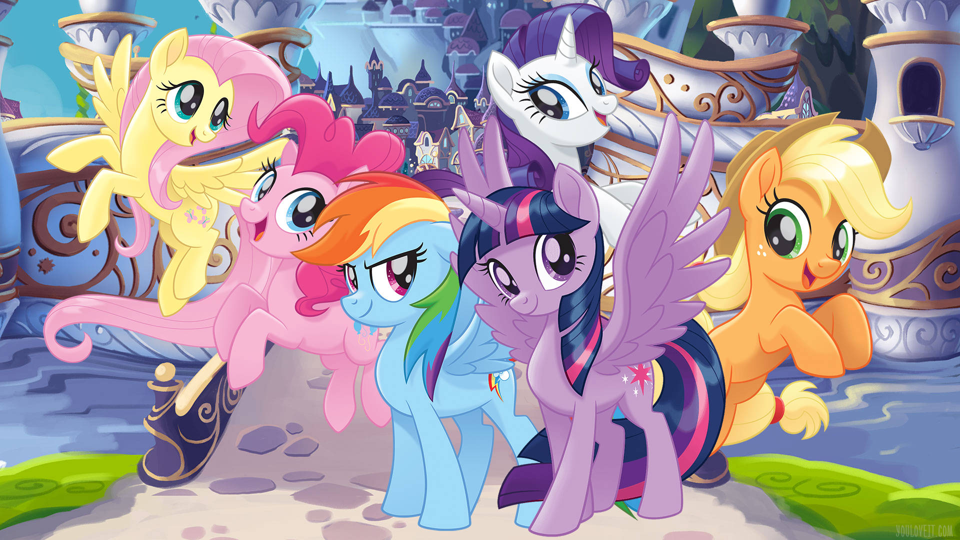Enjoy The Colorful World Of Friendship With My Little Pony Desktop Background