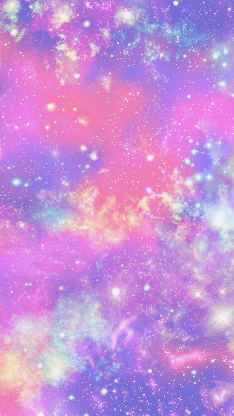 Enjoy The Colors Of The Universe With This Cute Pastel Galaxy Wallpaper Background