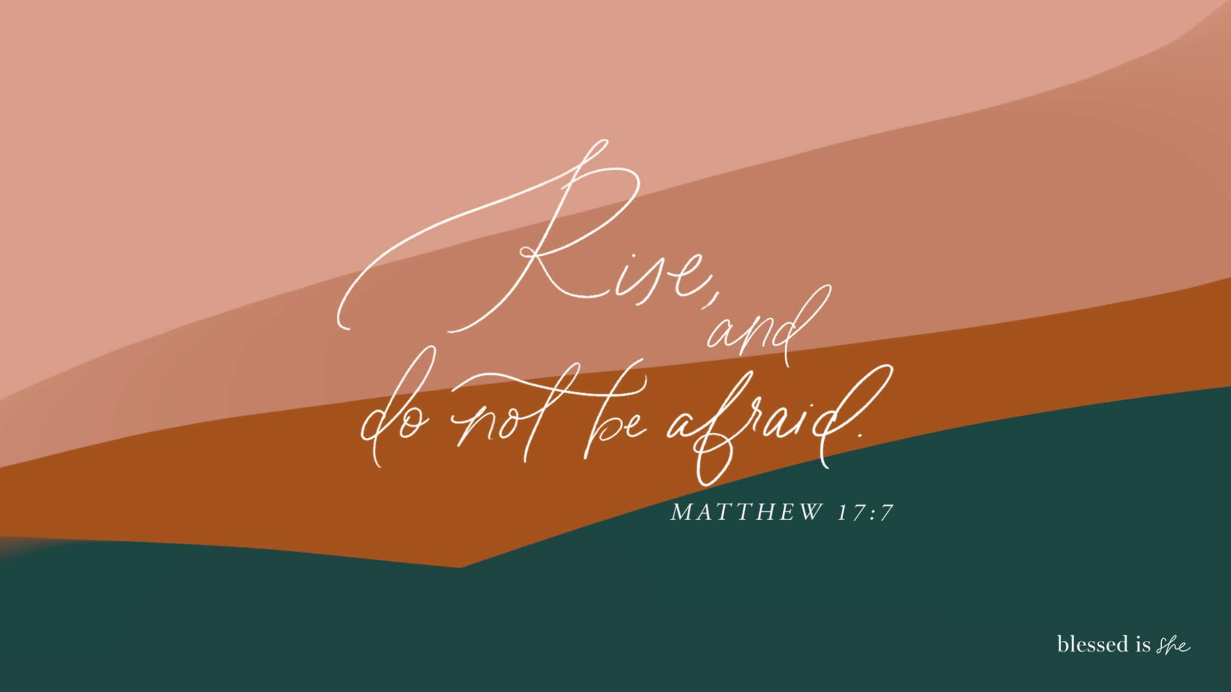 Enjoy The Comfort Of His Presence - Bible Verse Desktop Background