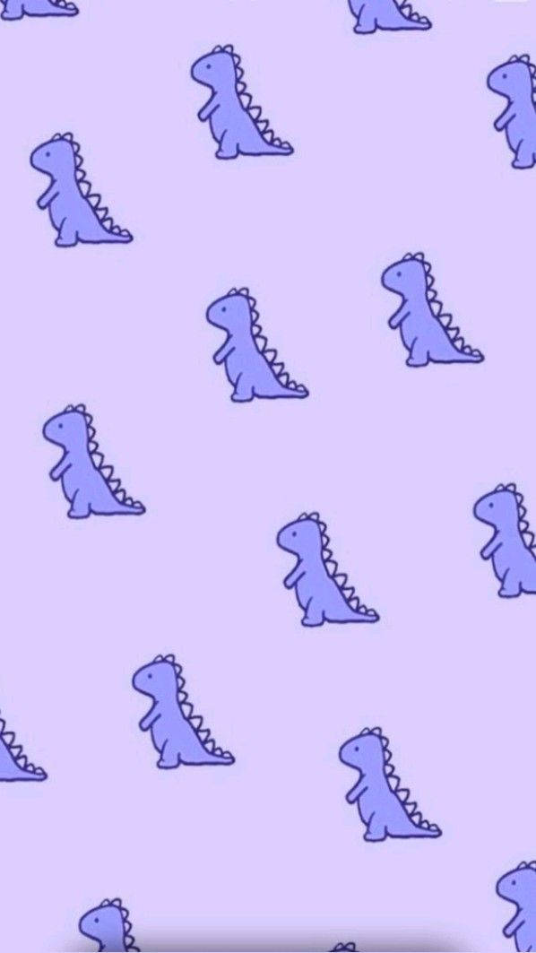 Enjoy The Conversations You Have With Your Cartoon Dinosaur Phone Background