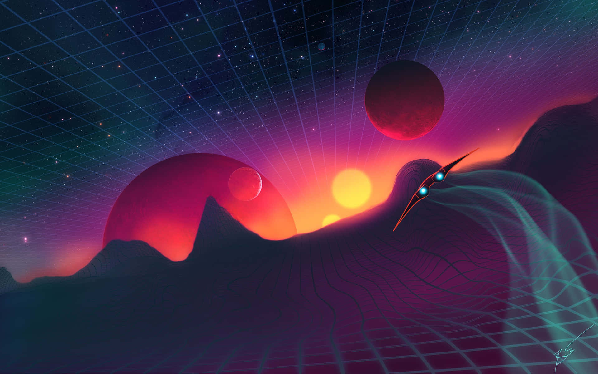 Enjoy The Cool Retro Vibe Background