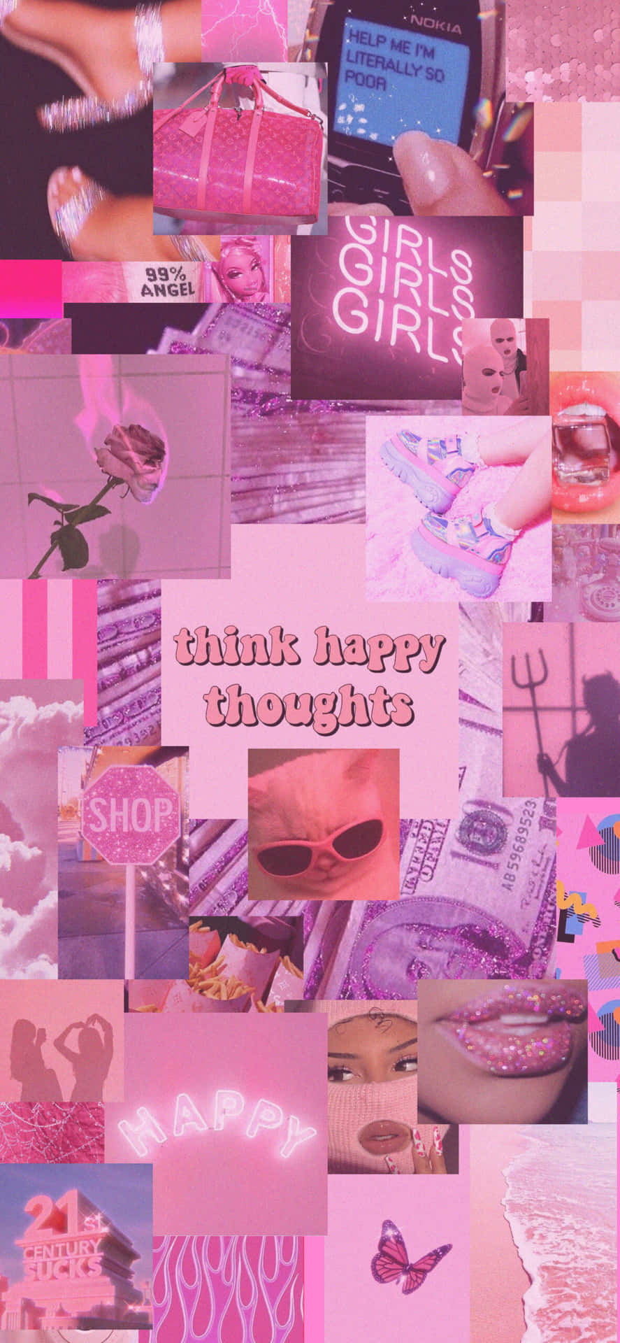 Enjoy The Coolness Of Pink Background