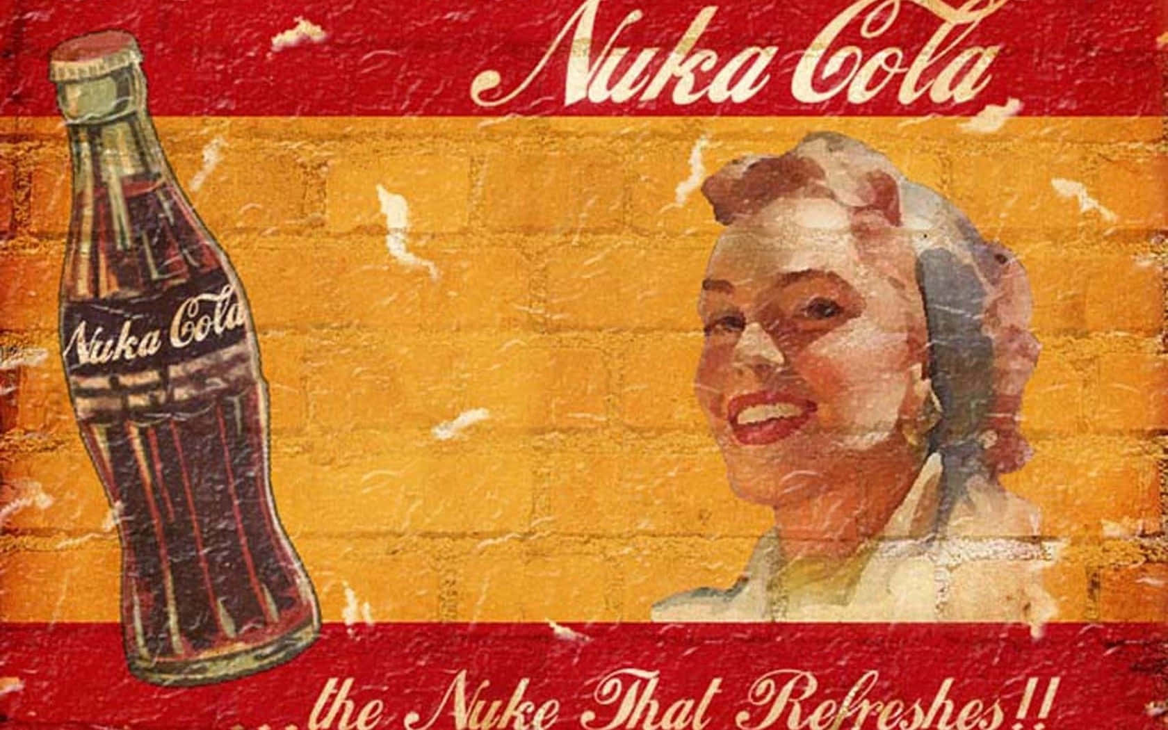 Enjoy The Crisp Taste Of Nuka Cola! Background