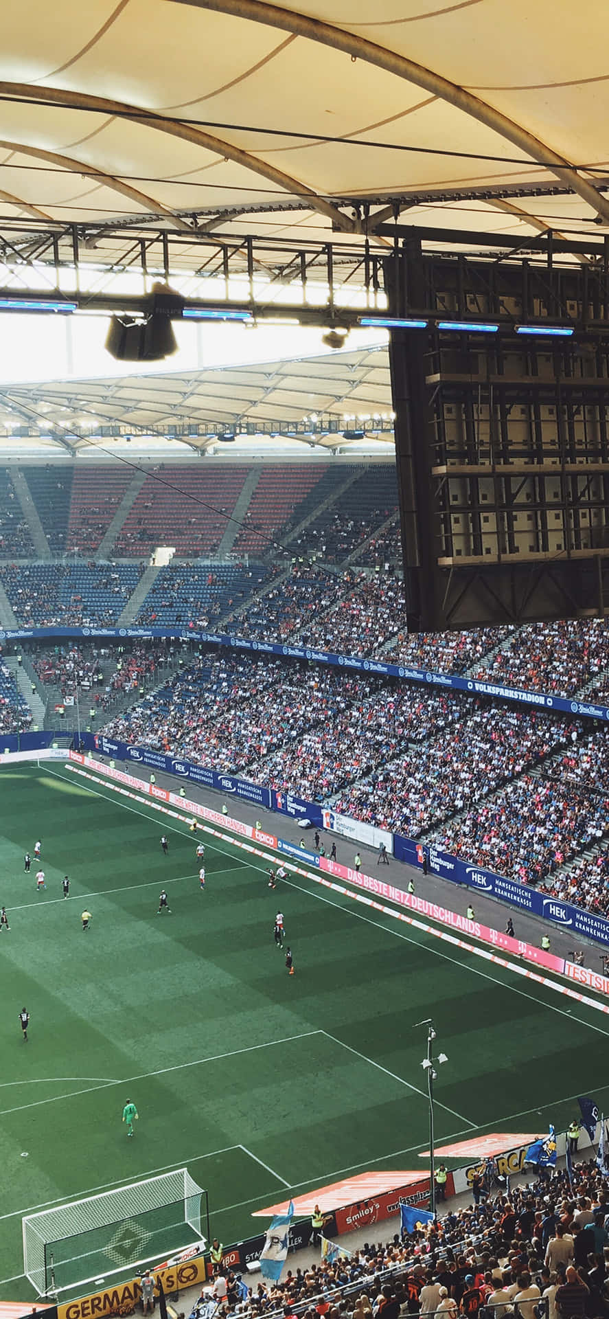 Enjoy The Electrifying Atmosphere Of The Soccer Stadium