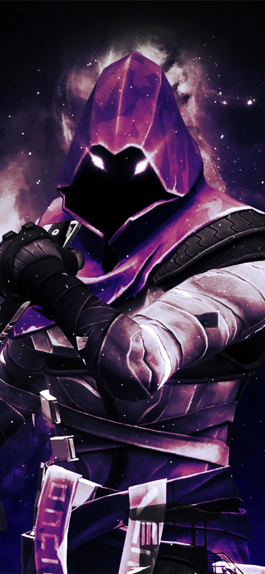 Enjoy The Excitement, Vibrancy And Challenge Of Fortnite With The Purple Skin! Background
