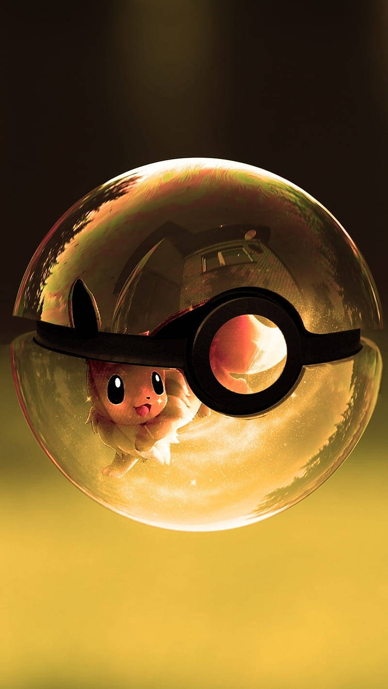 Enjoy The Experience Of Using An Eevee Iphone Background