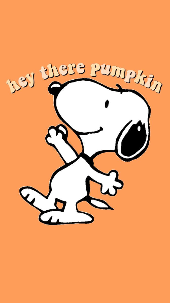 Enjoy The Fall Season With Snoopy Background