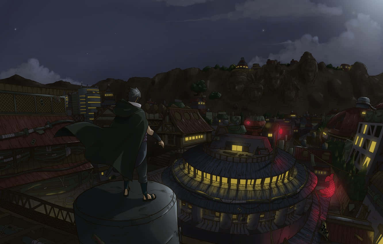 Enjoy The Fresh Outdoors With A Peaceful Stroll Among The Trees In Naruto.