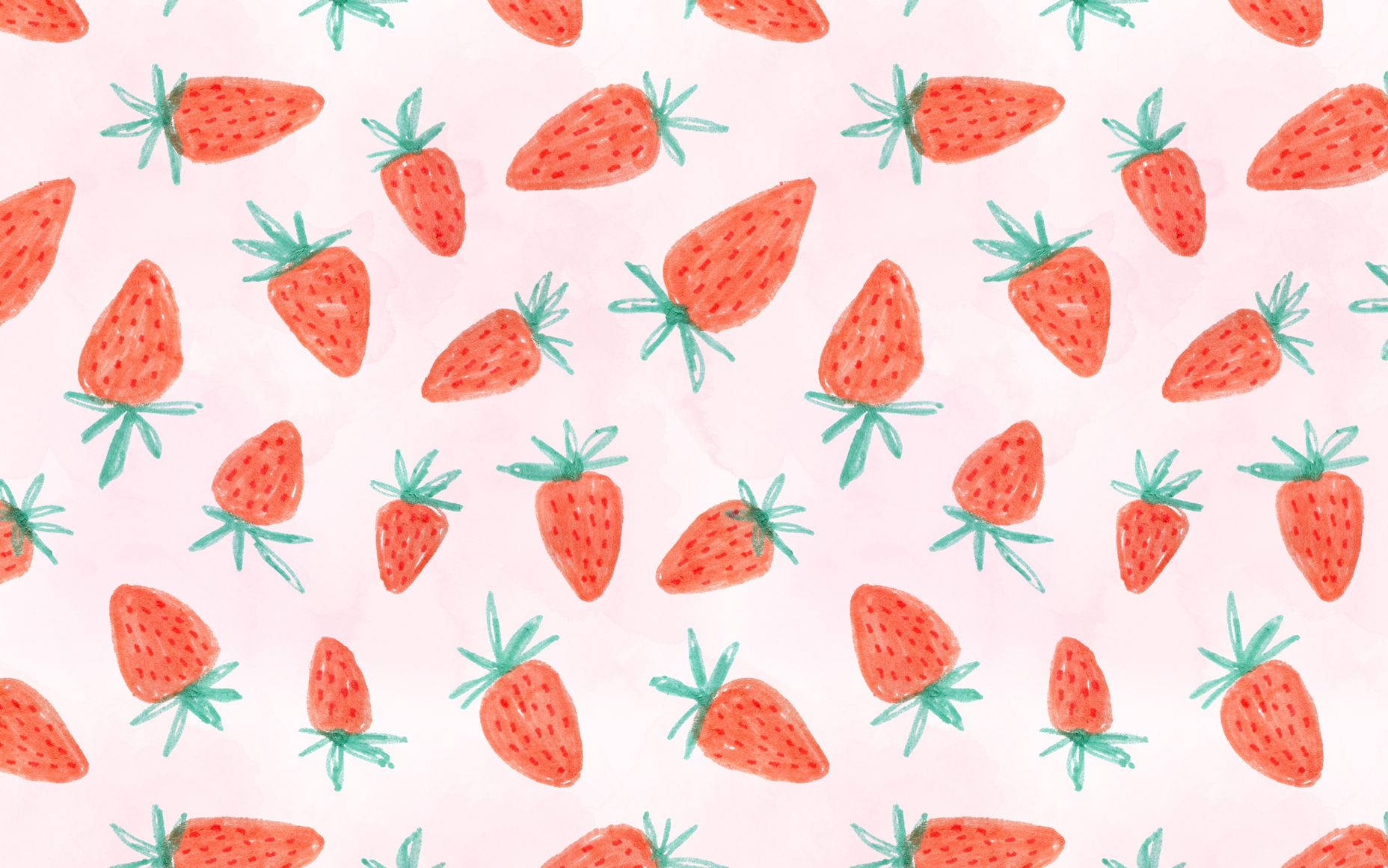 Enjoy The Freshness Of Summer With This Delicious Strawberry Aesthetic. Background