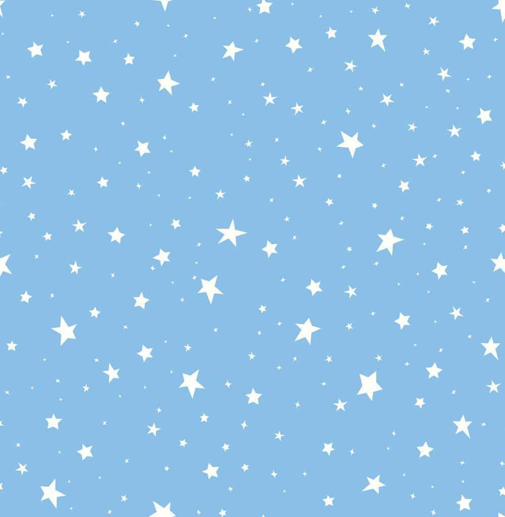 Enjoy The Glorious Sky Of Blue Stars Background