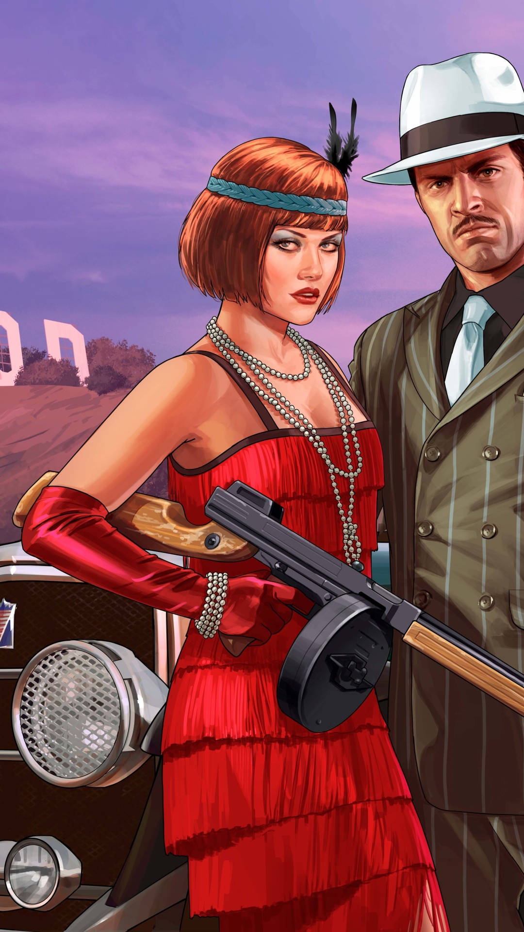 Enjoy The Iconic Game Of Gta V On The Go With Iphone Background