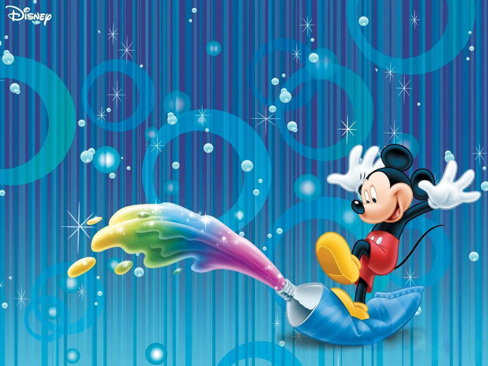 Enjoy The Magic Of Mickey Mouse With This Cute Desktop Wallpaper! Background