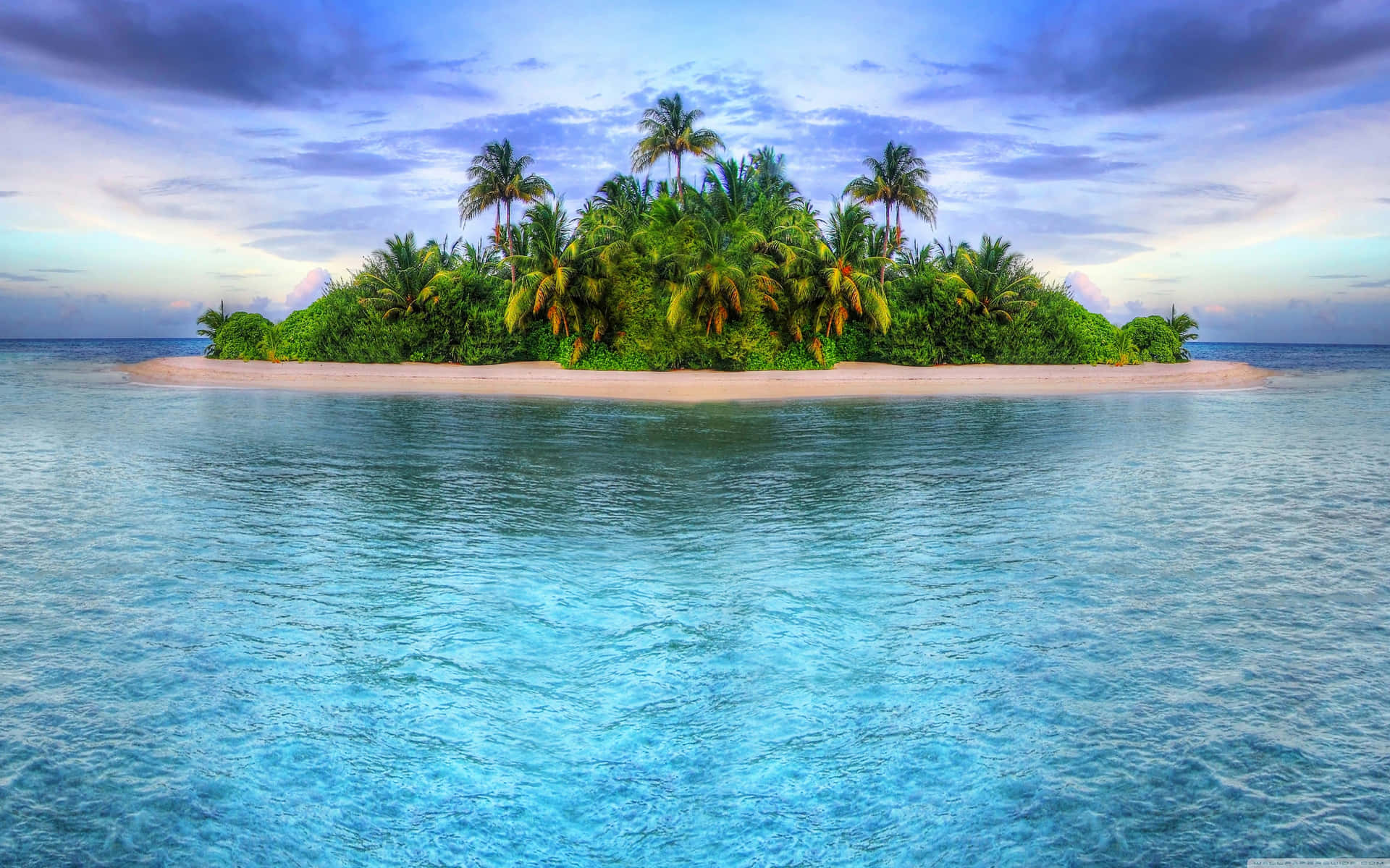 Enjoy The Magical View Of A Lush Tropical Island