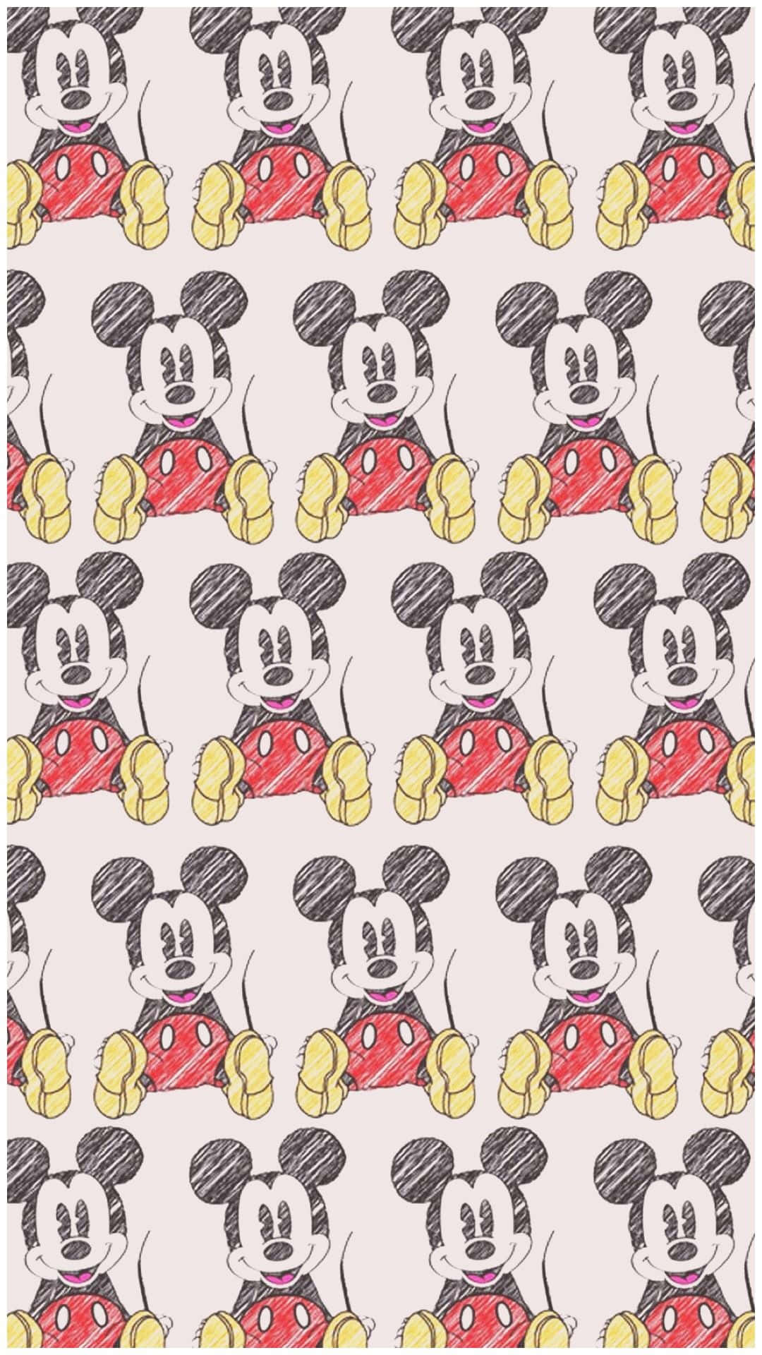 Enjoy The Magical World Of Mickey With This Adorable Wallpaper Of Cute Mickey Mouse!