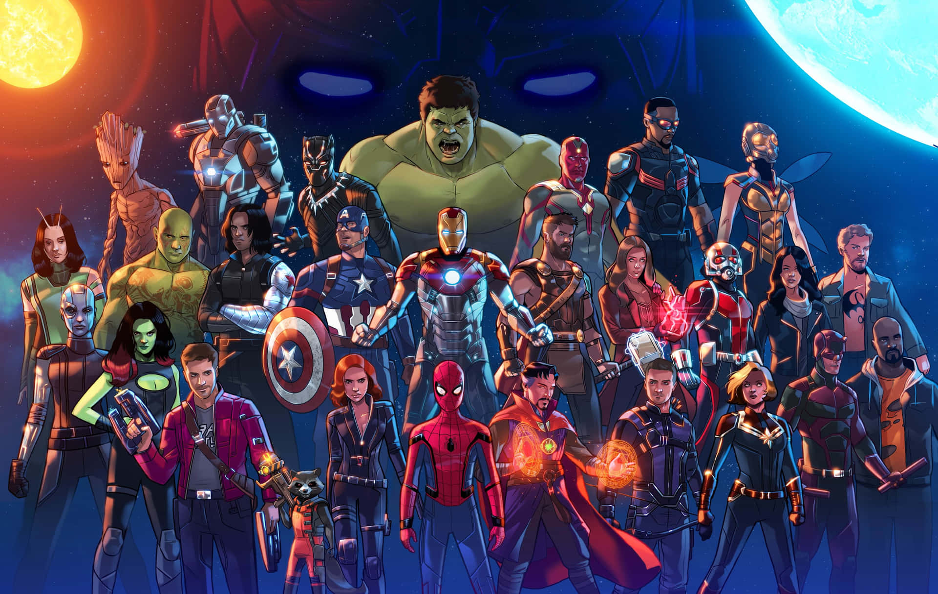 Enjoy The Marvel Cinematic Universe At Home! Background