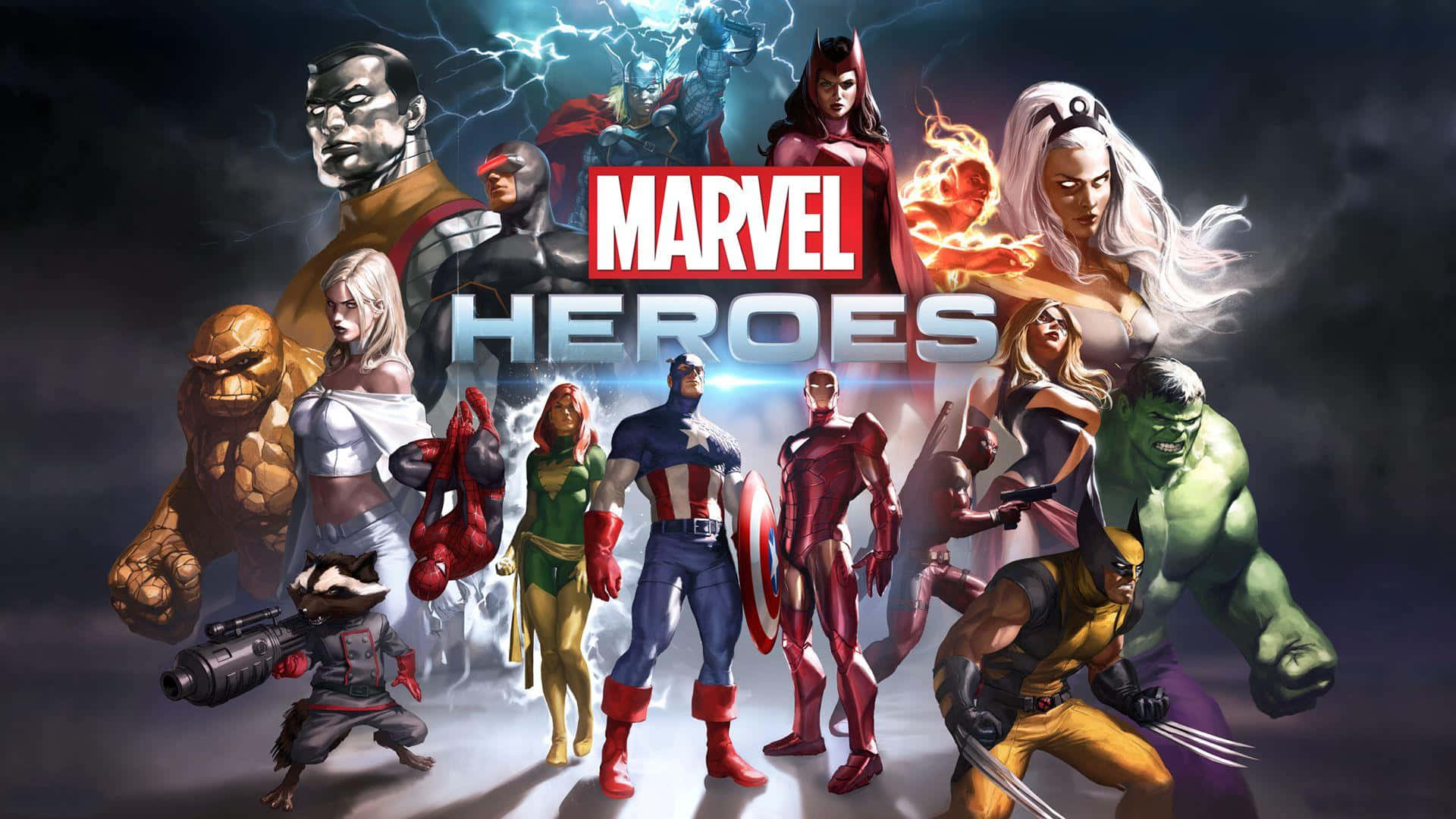 Enjoy The Marvel Experience With This Action-packed 1920x1080 Wallpaper Background
