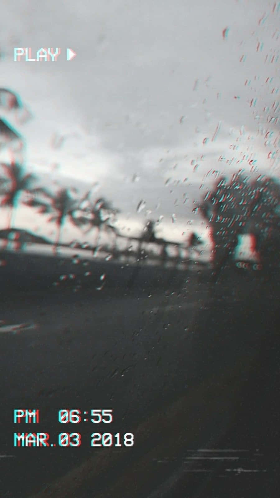 Enjoy The Melancholic Beauty Of The Aesthetic Rain Background