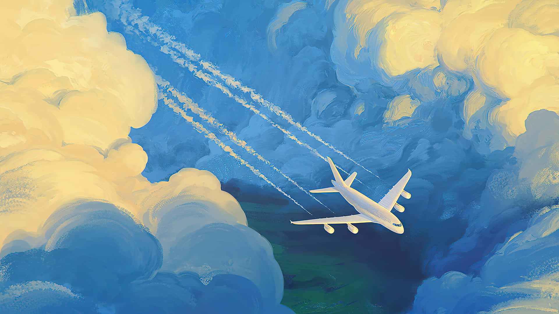 Enjoy The Mesmerizing Gaze Of A Seaplane Background