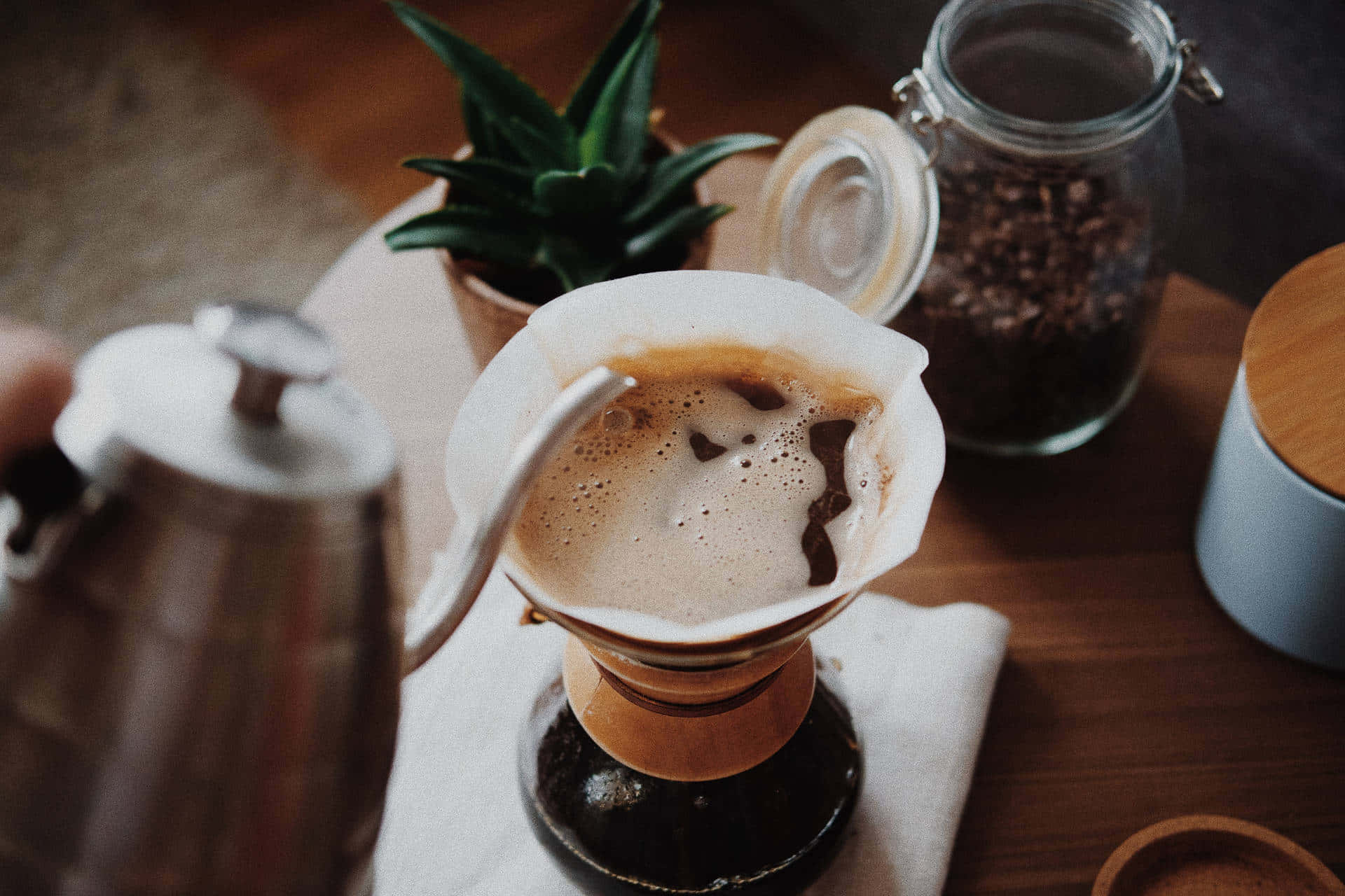 Enjoy The Moment With A Delicious Cup Of Cute Coffee. Background