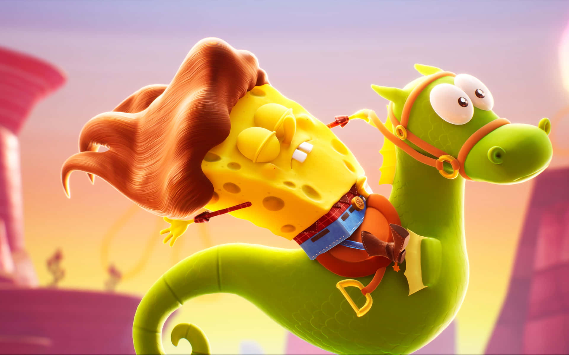 Enjoy The Nostalgia With An Aesthetic Spongebob Desktop Background