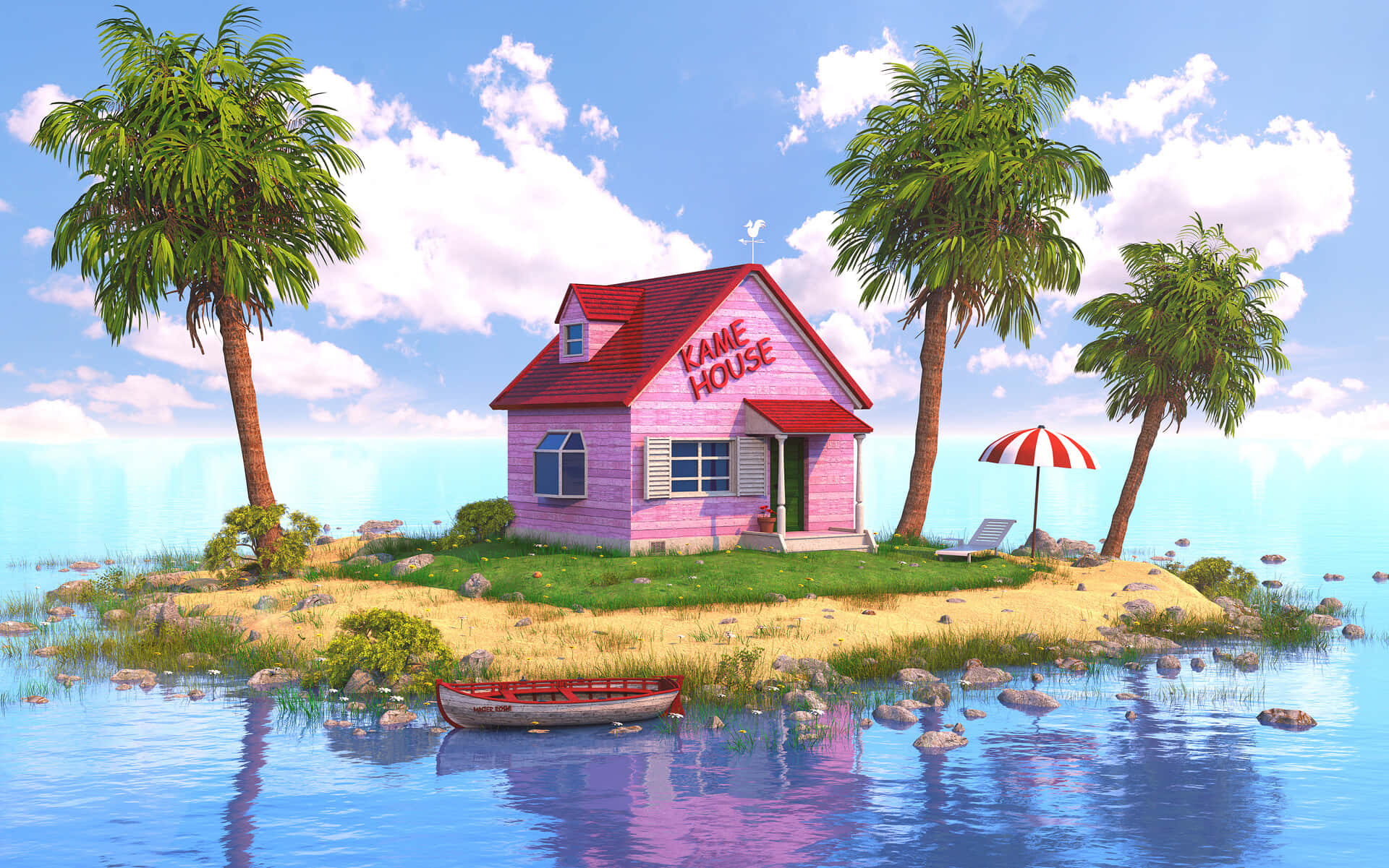 Enjoy The Peaceful Beauty Of The Kame House Background