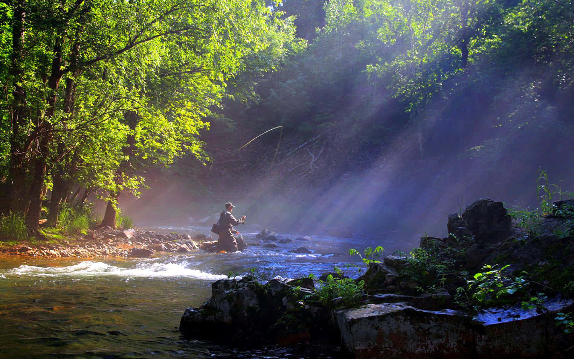 Enjoy The Peacefulness Of The River While Fly Fishing.