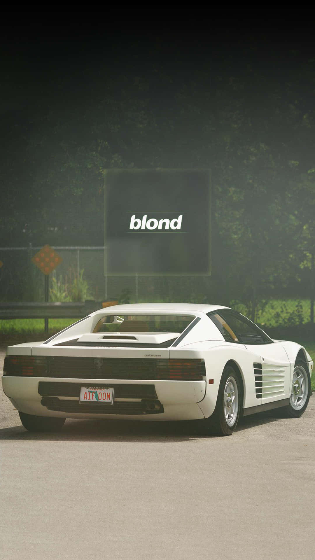 Enjoy The Perfect White On White Look With This Stunning Wallpaper Of A White Ferrari.