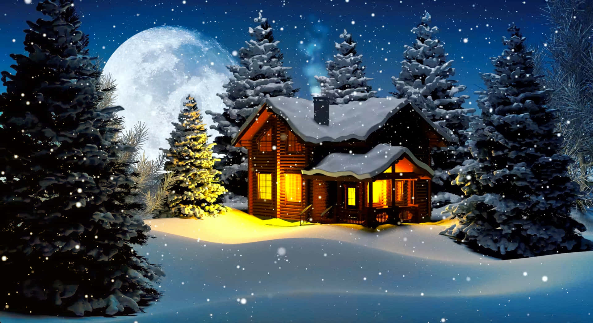 Enjoy The Perfect Winter Christmas Desktop Wallpaper Background