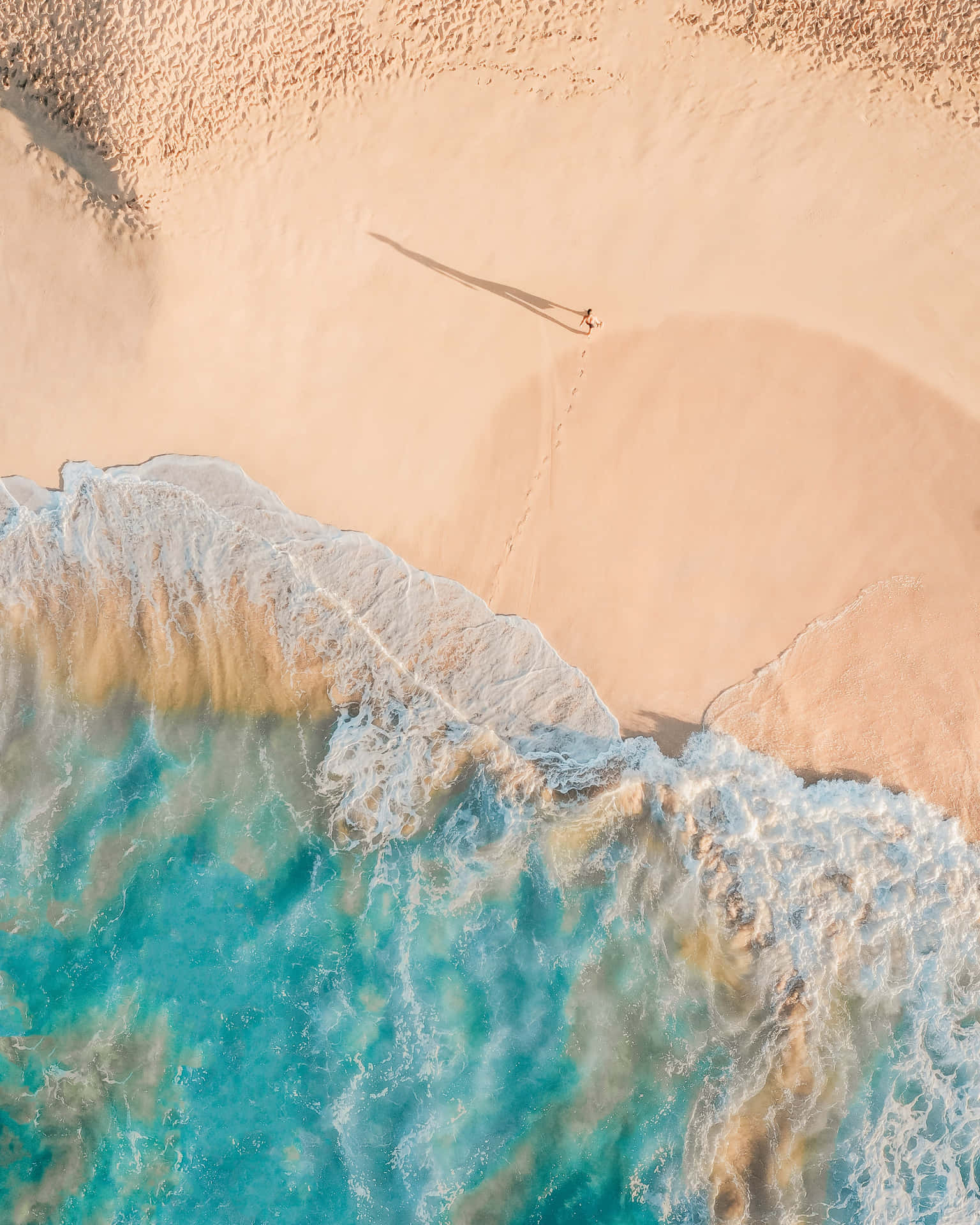 Enjoy The Picturesque Views Of Pretty Beach Background