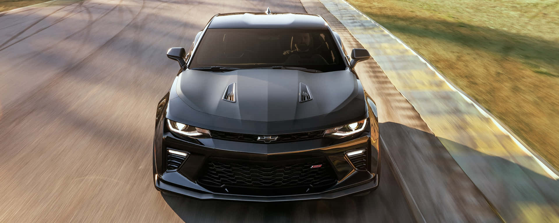 Enjoy The Ride In A Cool Camaro Background