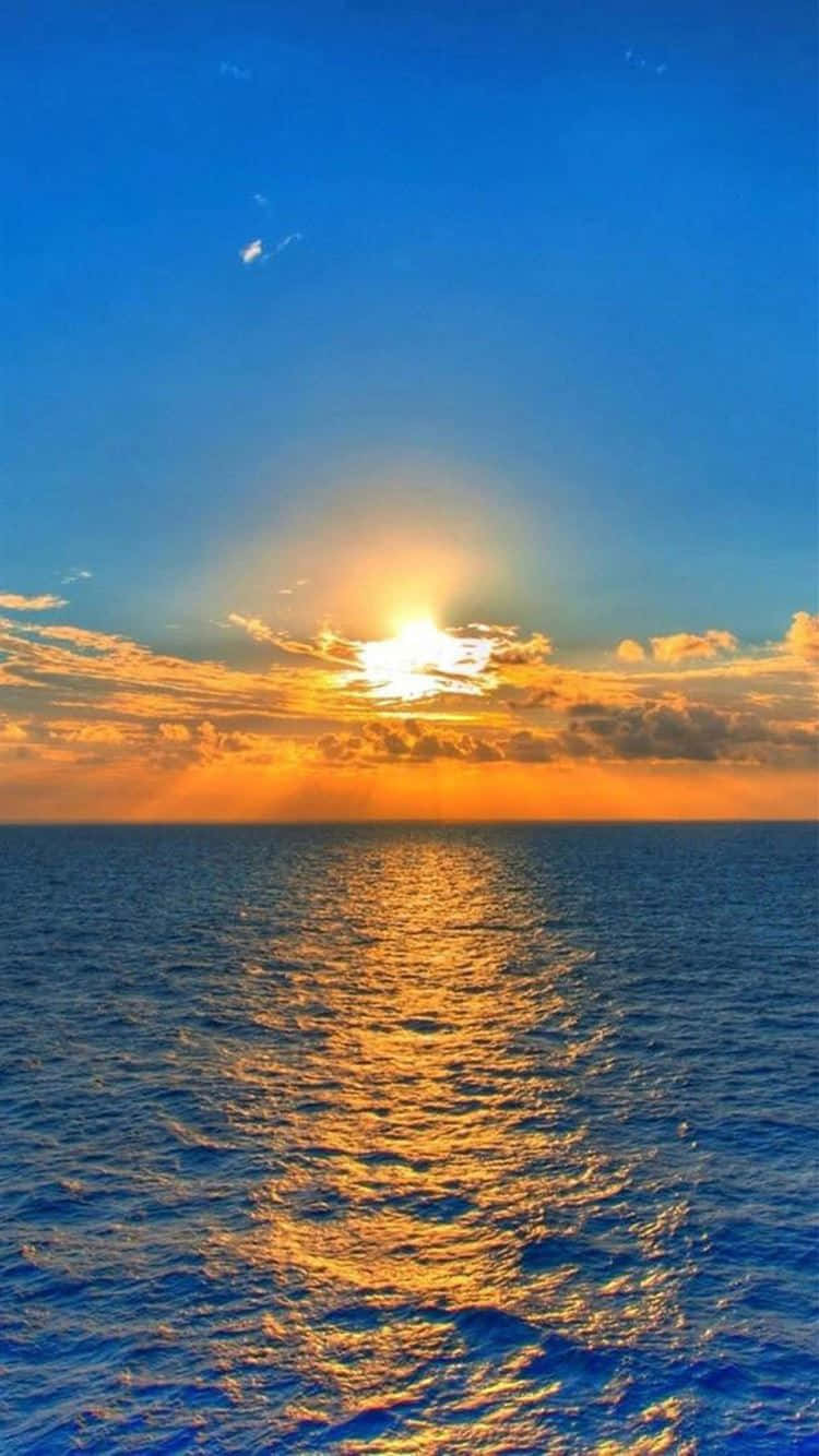 Enjoy The Serenity Of A Nature’s Moment With Your Iphone. Background