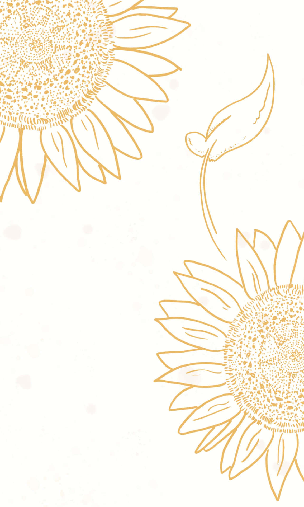 Enjoy The Simple Beauty Of A Sunflower With This Colorful And Aesthetic Sunflower Iphone Background Background