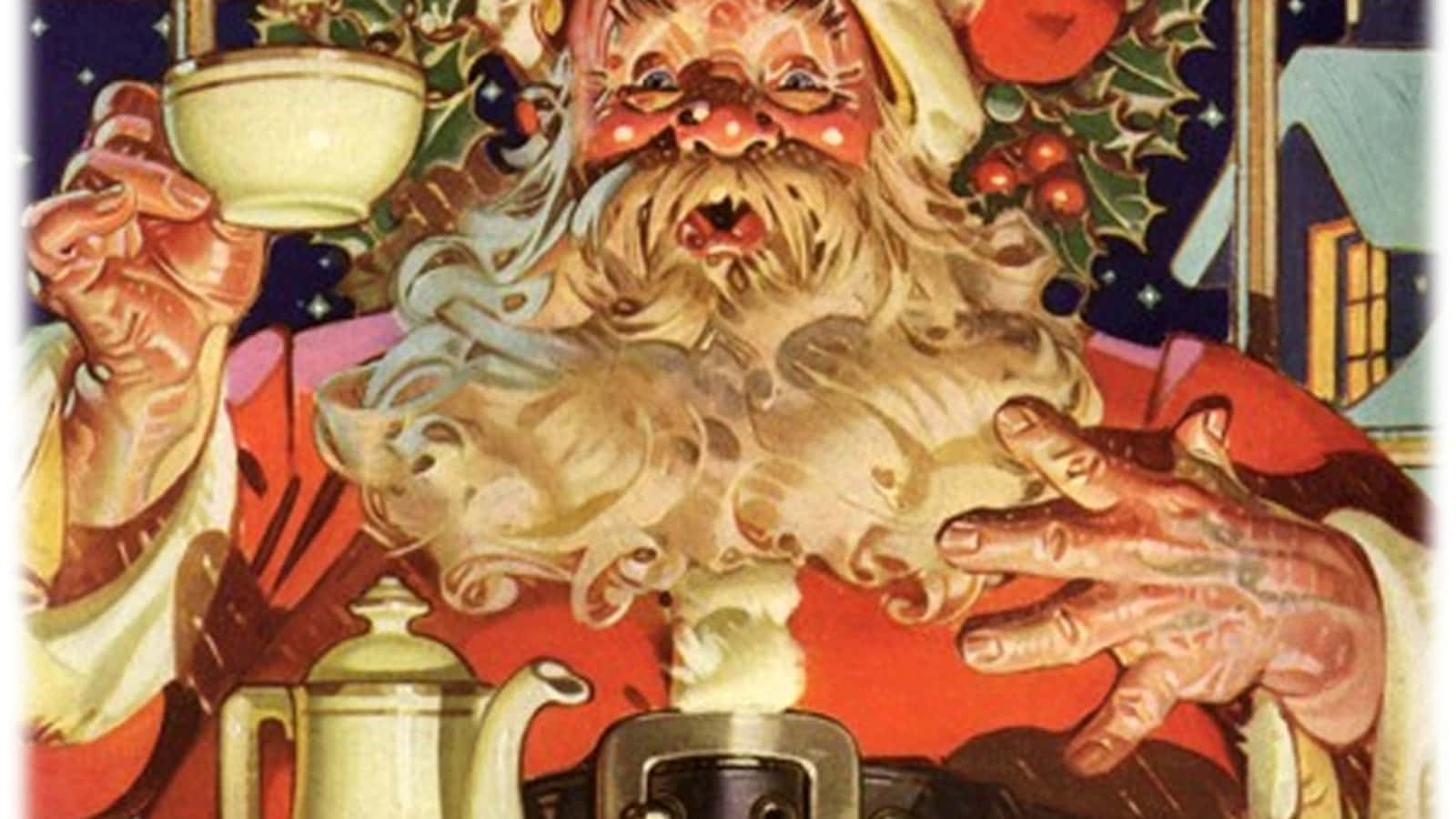 Enjoy The Simple Vibes Of Christmas With This Vintage Christmas Desktop Background