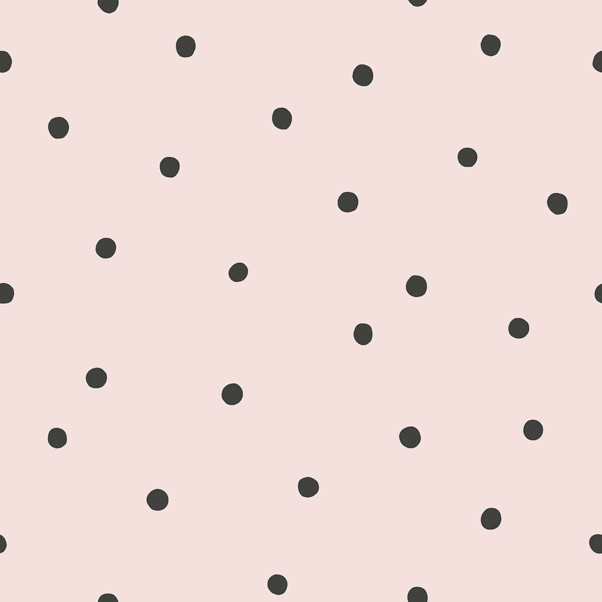Enjoy The Simplicity Of Life With Black Dots Background