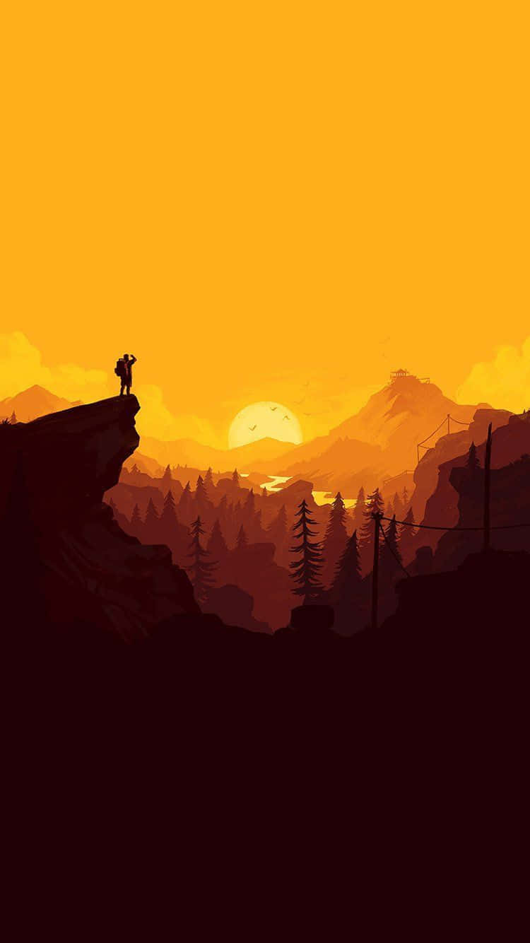 Enjoy The Sleek Design And Simple Features Of The Iphone. Background
