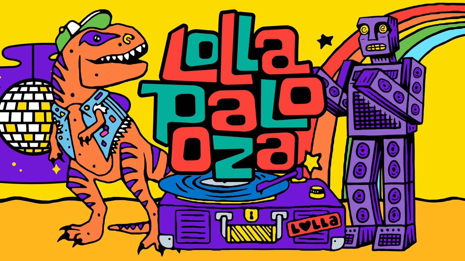 Enjoy The Sounds Of Lollapalooza Music Across Four Stages Background