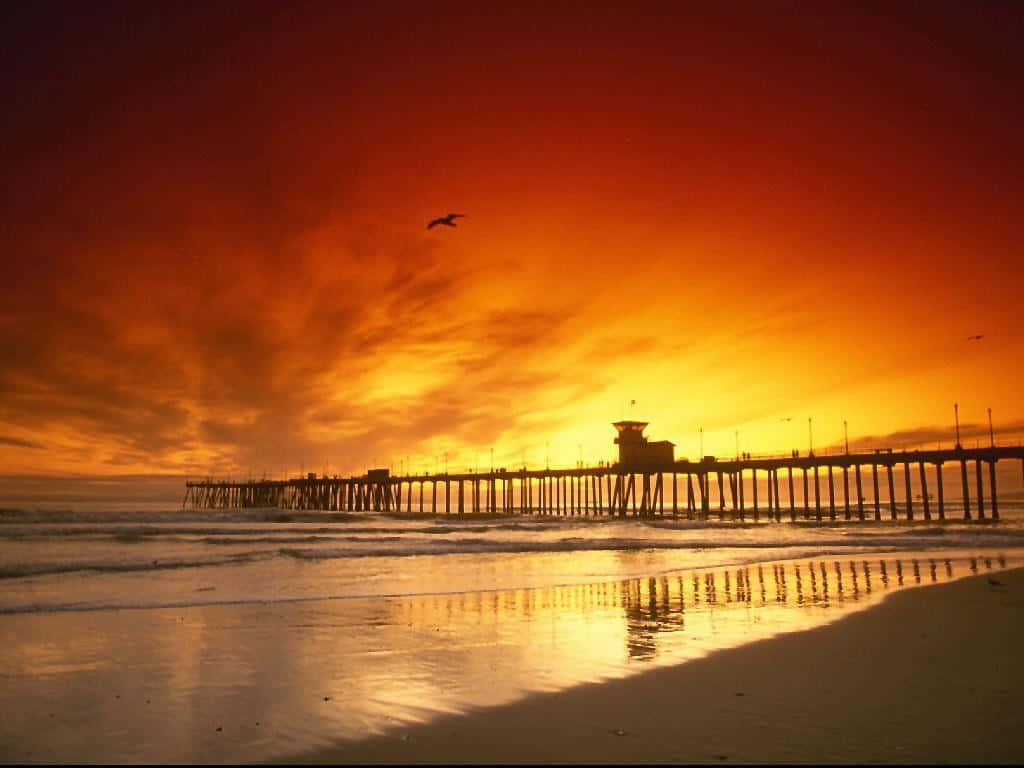 Enjoy The Southern California Life From Up Above Background